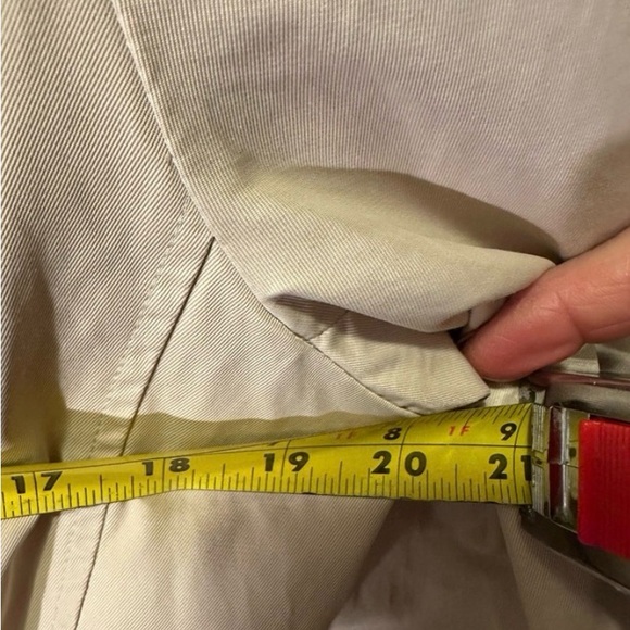 Ever New Beige Utility Jacket Hooded Belted Safari Jacket Size 12 - Picture 8 of 10